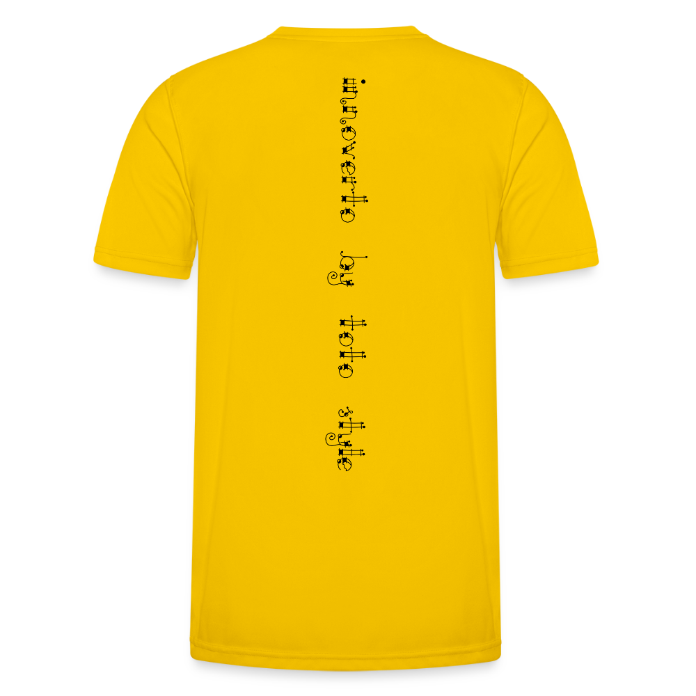 T-shirt sport Homme - jaune d'œuf