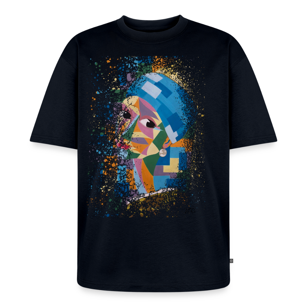 T-shirt Premium bio oversize Unisexe - bleu marine