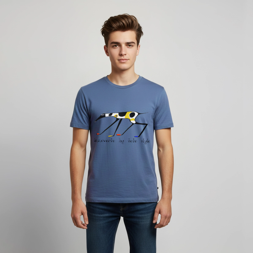 T-shirt Premium Ado - bleu pigeon