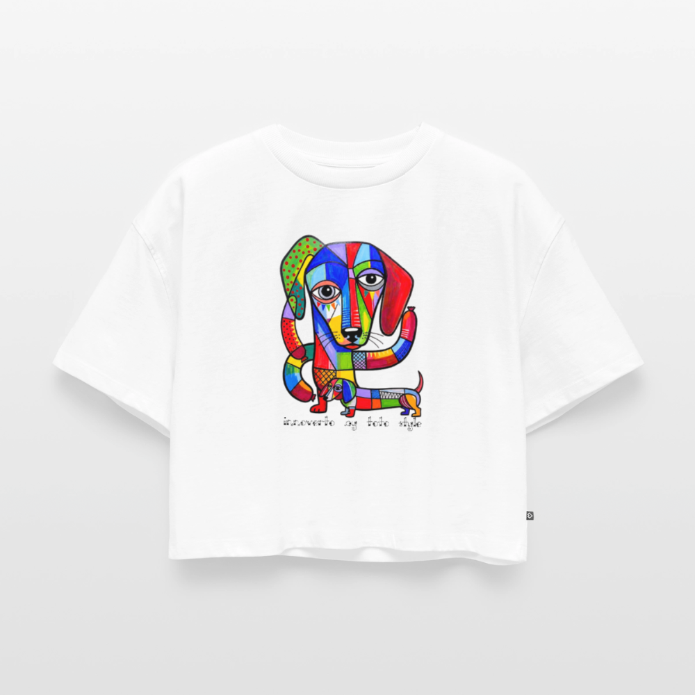 Teckel by Teckel - Crop top Oversize - blanc