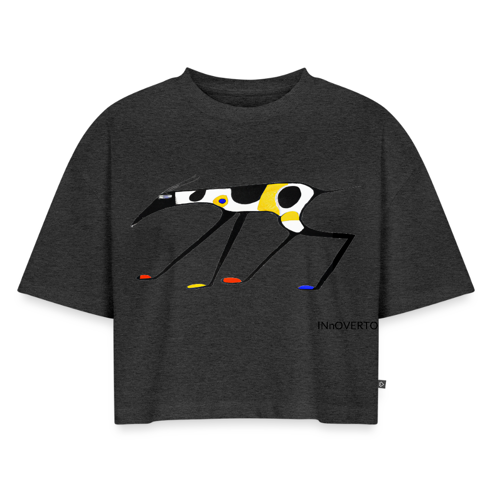 Lévrier - Toto - Crop top - anthracite chiné