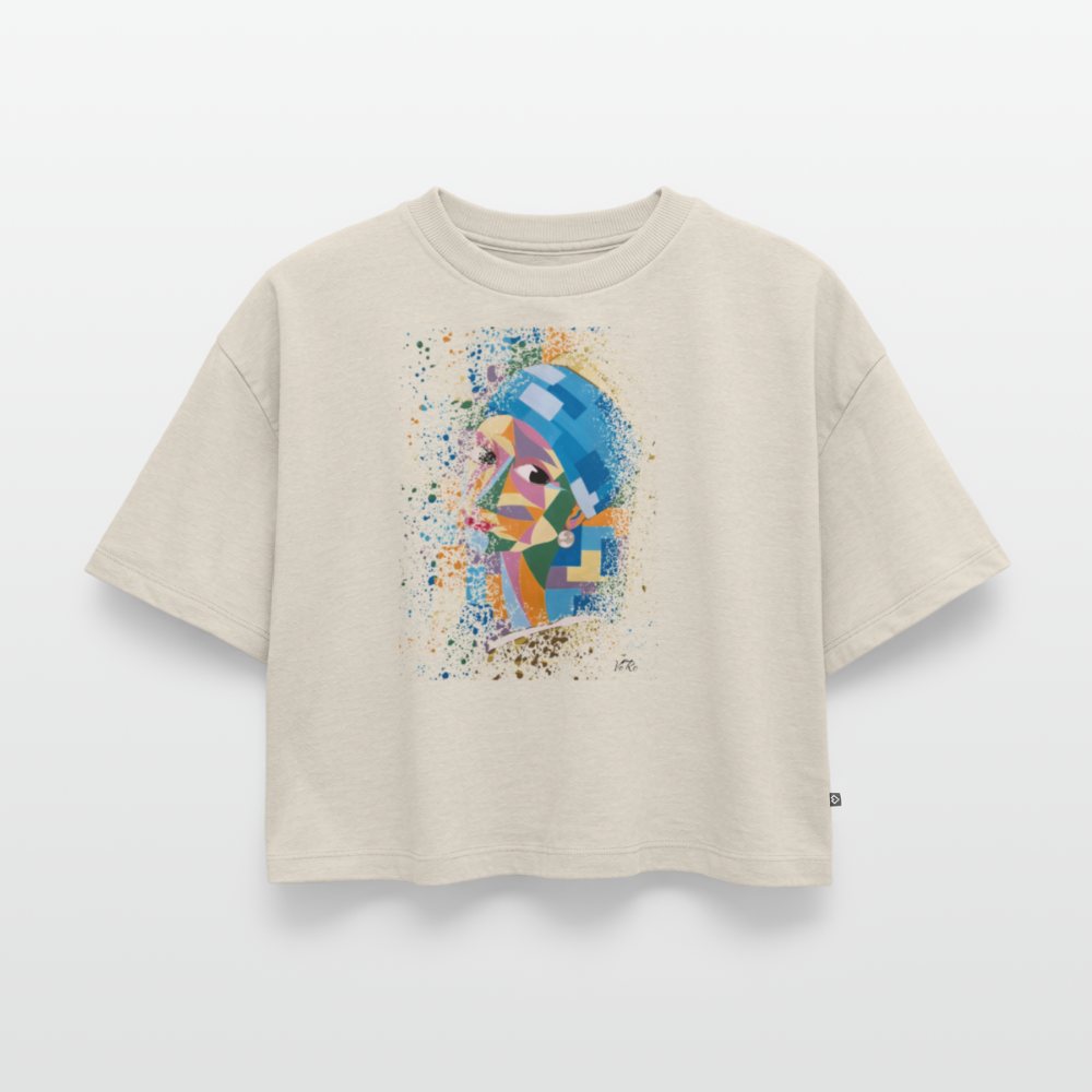 Jeune fille à la perle - VeRo  - Crop top Oversize - beige
