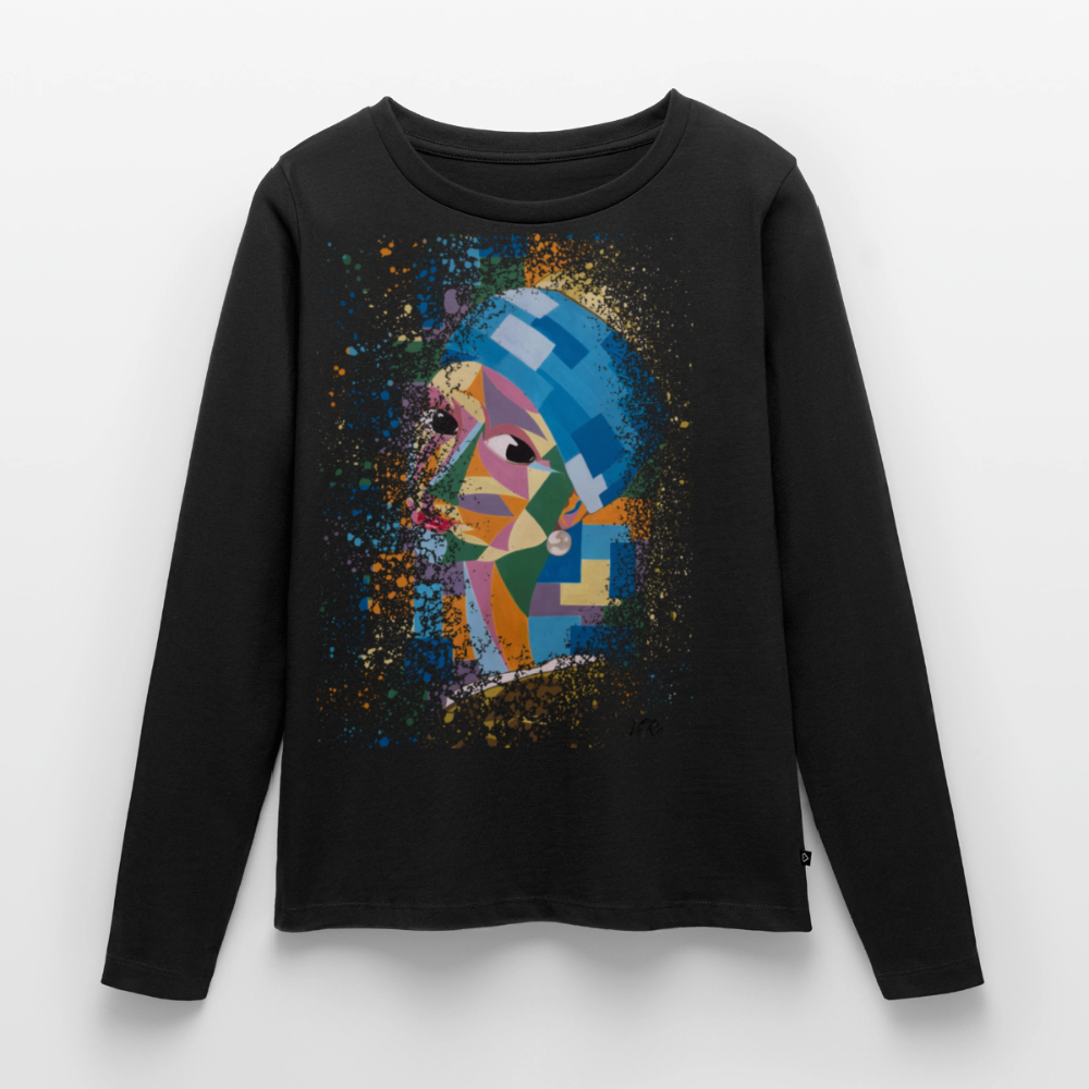 T-shirt manches longues Premium Femme - noir