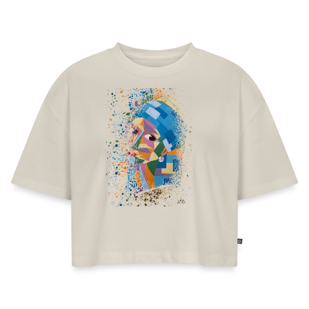 Jeune fille à la perle - VeRo  - Crop top Oversize - beige