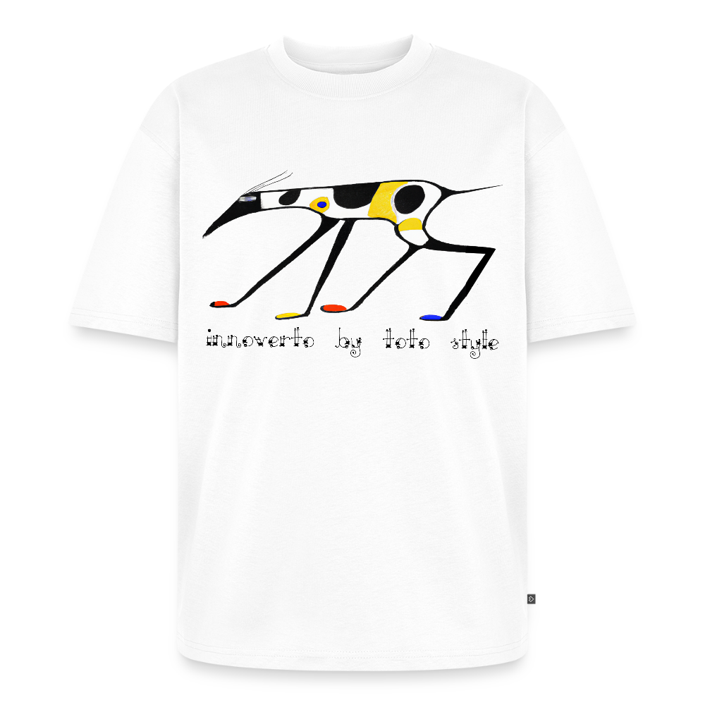 T-shirt Premium bio oversize Unisexe - blanc