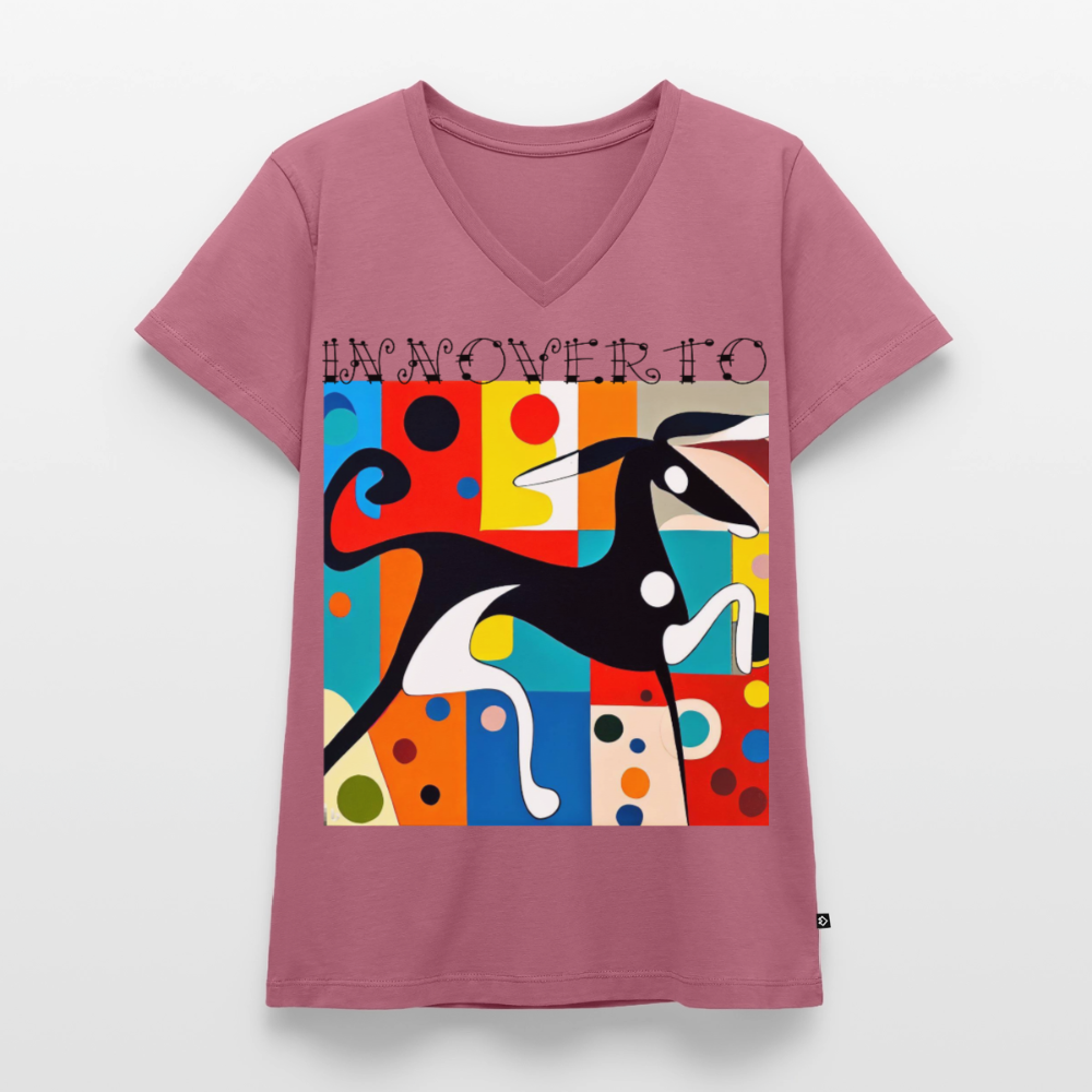 T-shirt bio col V Stanley & Stella Femme - mauve