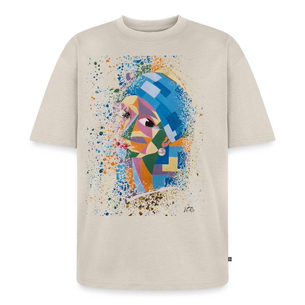 T-shirt Premium bio oversize Unisexe - beige