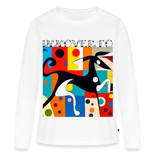 T-shirt manches longues Premium Femme - blanc