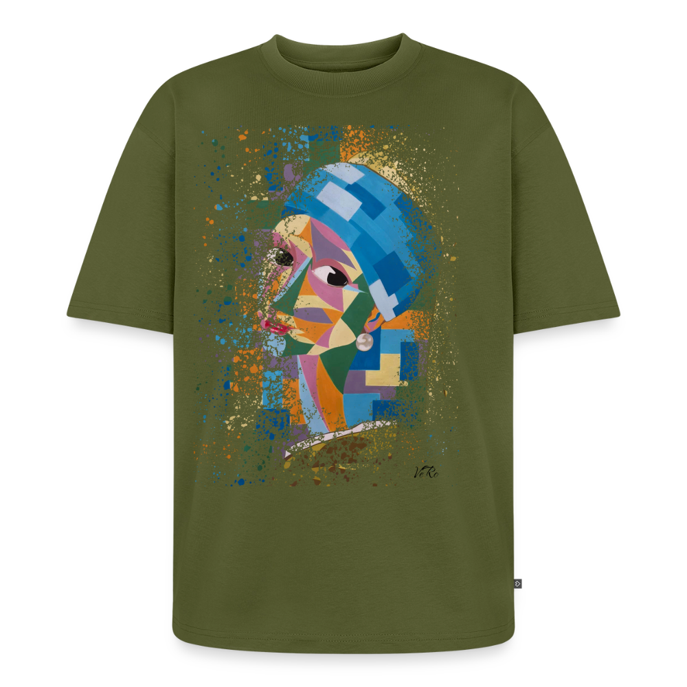 T-shirt Premium bio oversize Unisexe - kaki