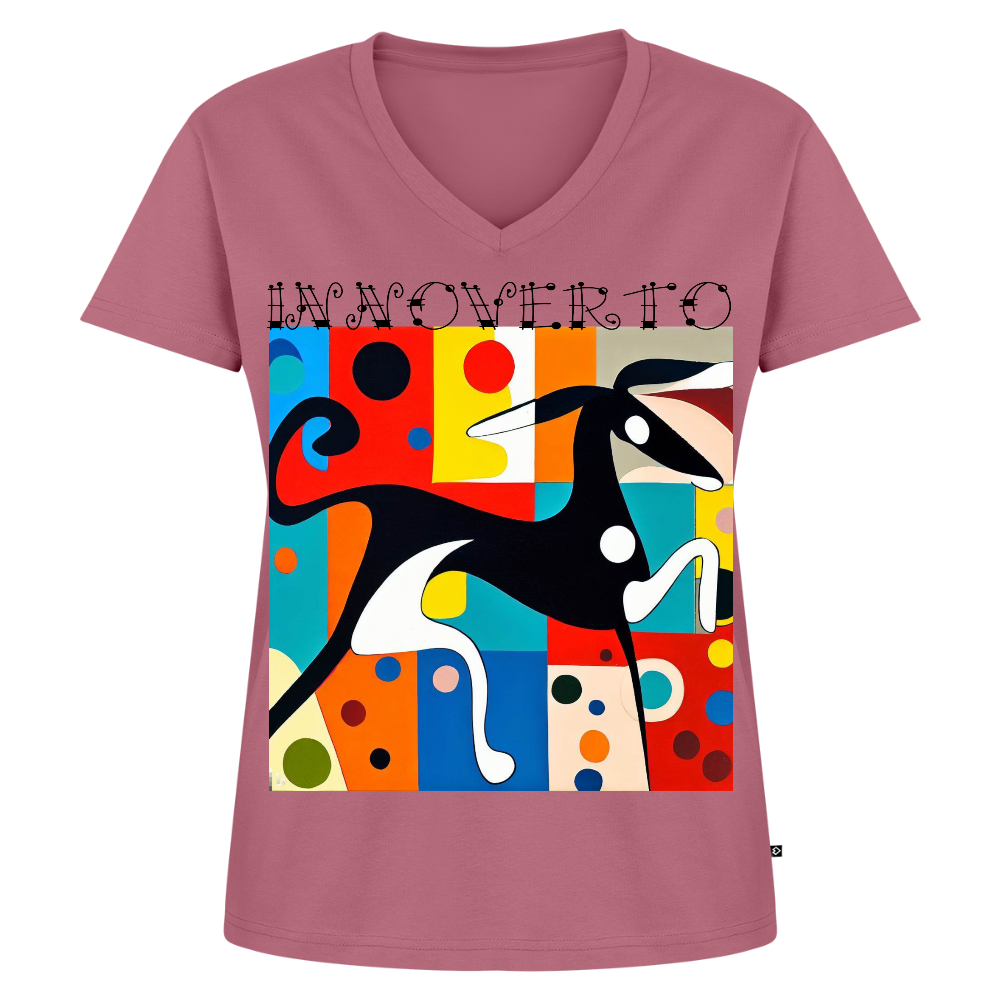 T-shirt bio col V Stanley & Stella Femme - mauve