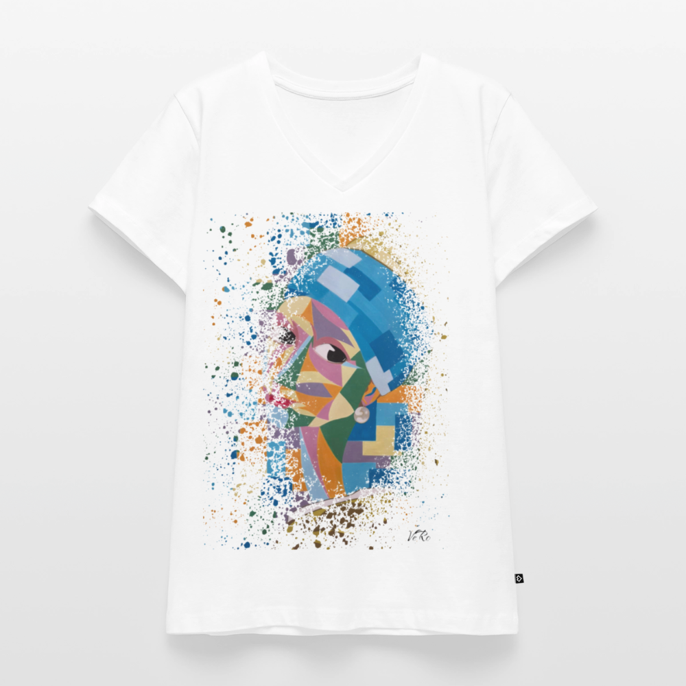 T-shirt bio col V Stanley & Stella Femme - blanc