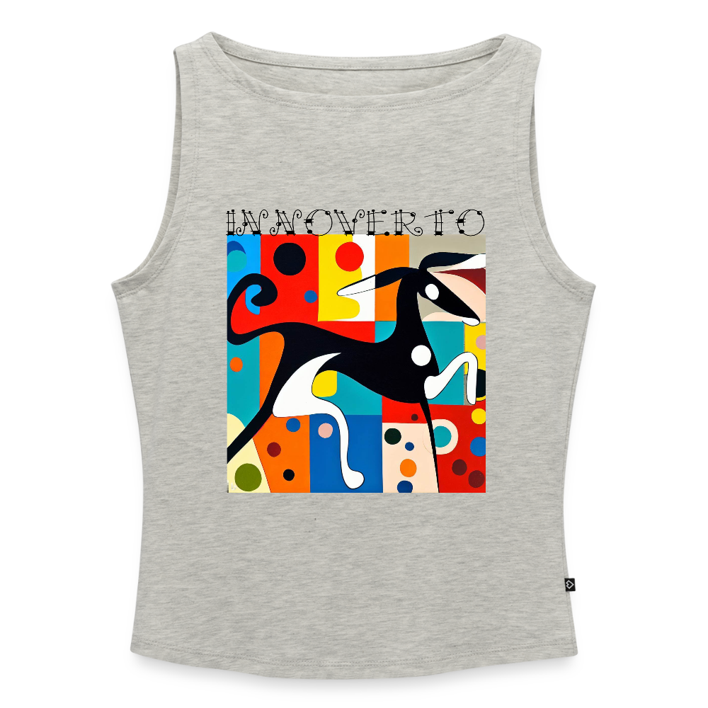 Débardeur à col bateau Femme - gris chiné