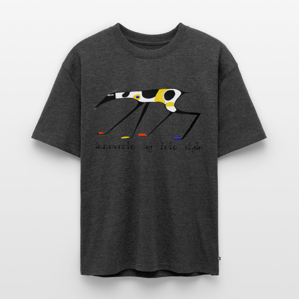 T-shirt Premium bio oversize Unisexe - anthracite chiné