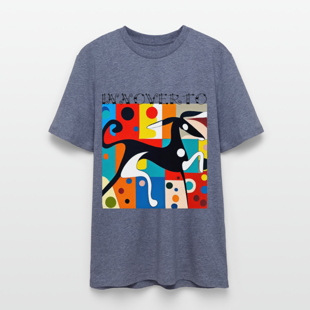 Lévrier graphique - Unisexe - bleu foncé chiné