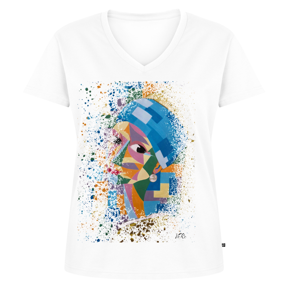 T-shirt bio col V Stanley & Stella Femme - blanc