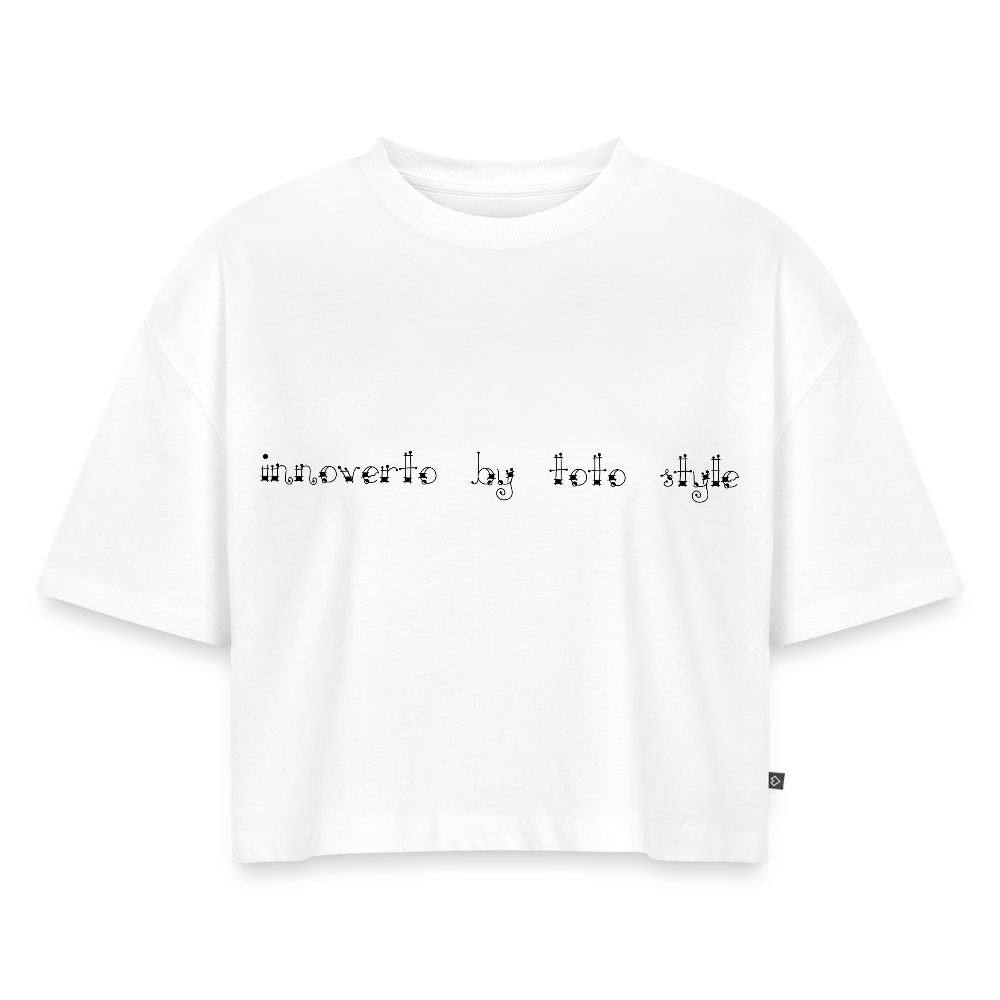 Crop top Premium bio Oversize Femme - blanc