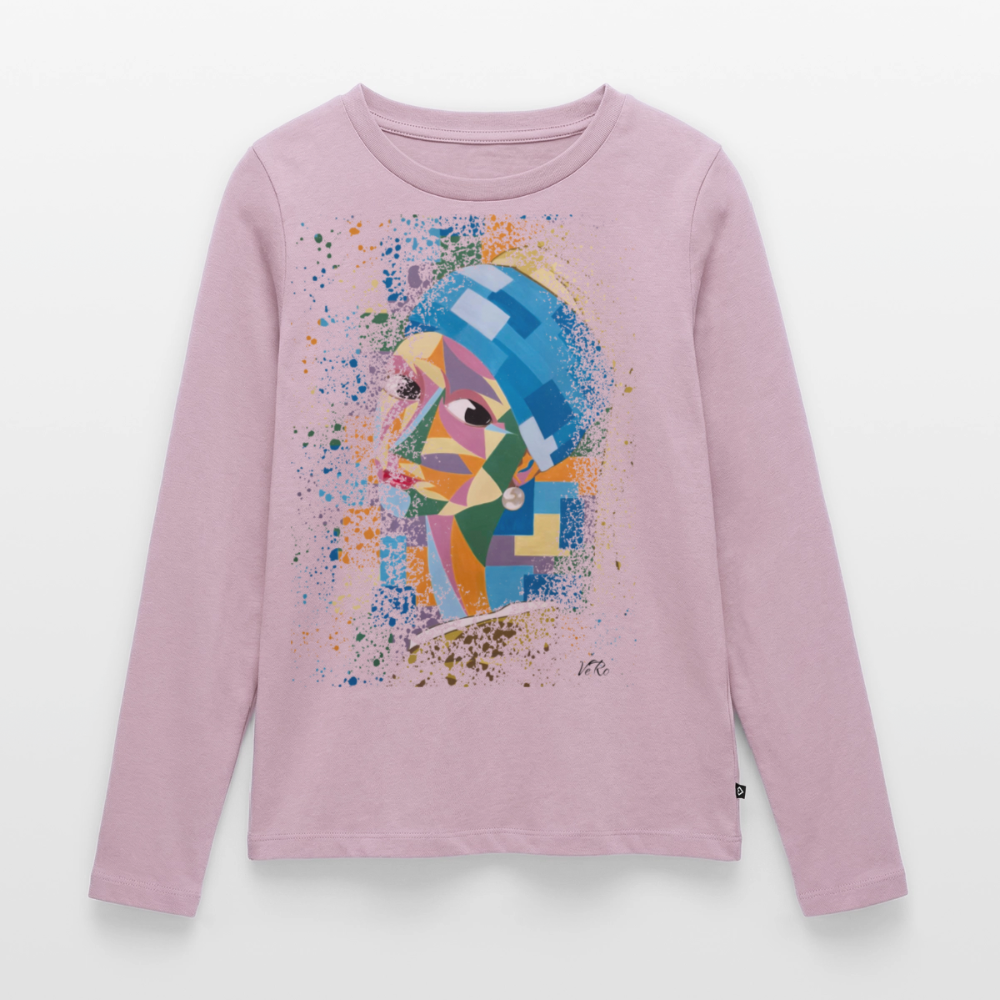 T-shirt manches longues Premium Femme - rose poudré