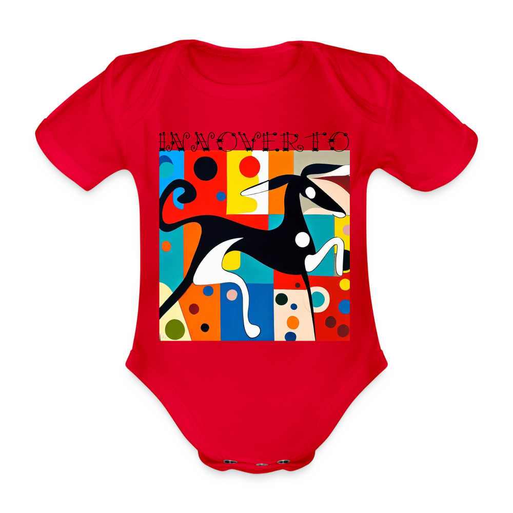Body Bébé bio manches courtes - rouge