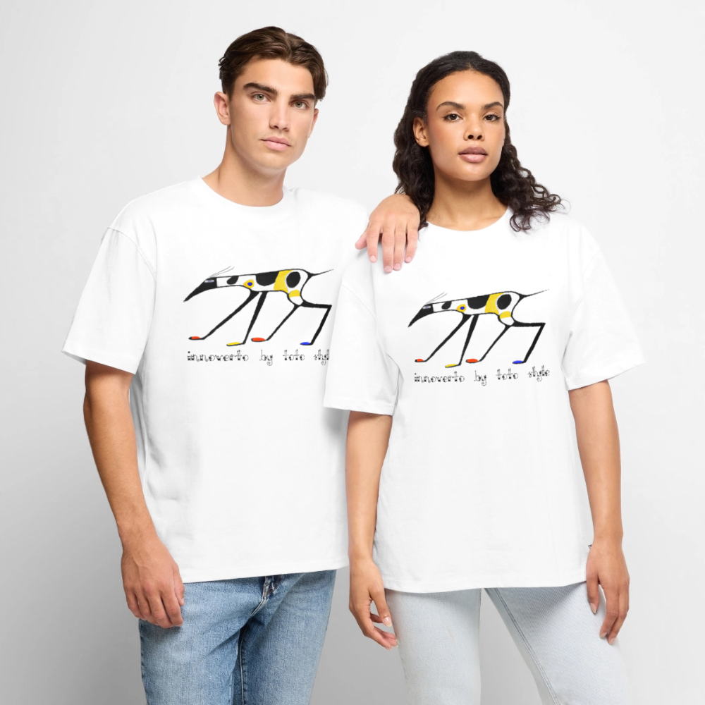 T-shirt Premium bio oversize Unisexe - blanc