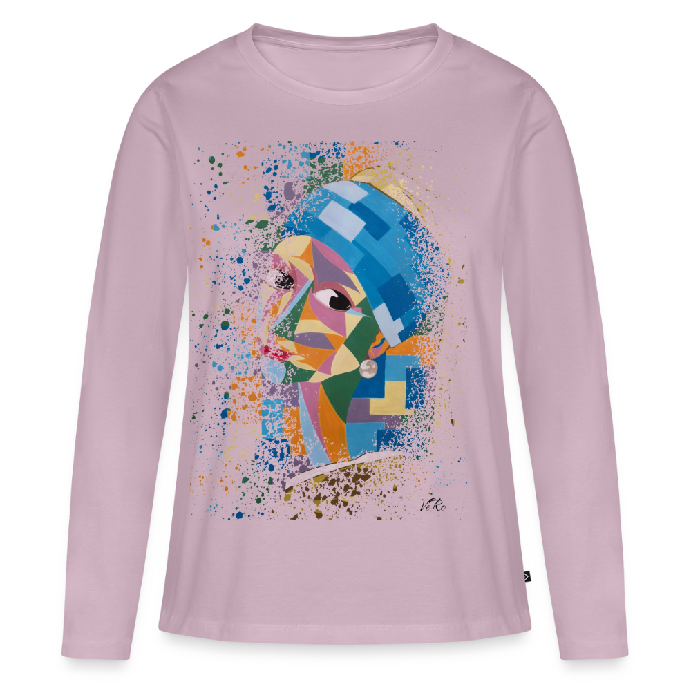 T-shirt manches longues Premium Femme - rose poudré