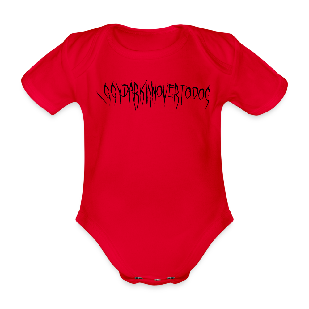 Body Bébé bio manches courtes - rouge