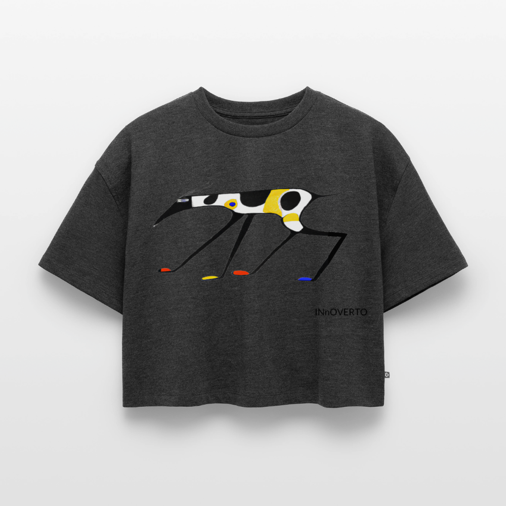 Lévrier - Toto - Crop top - anthracite chiné