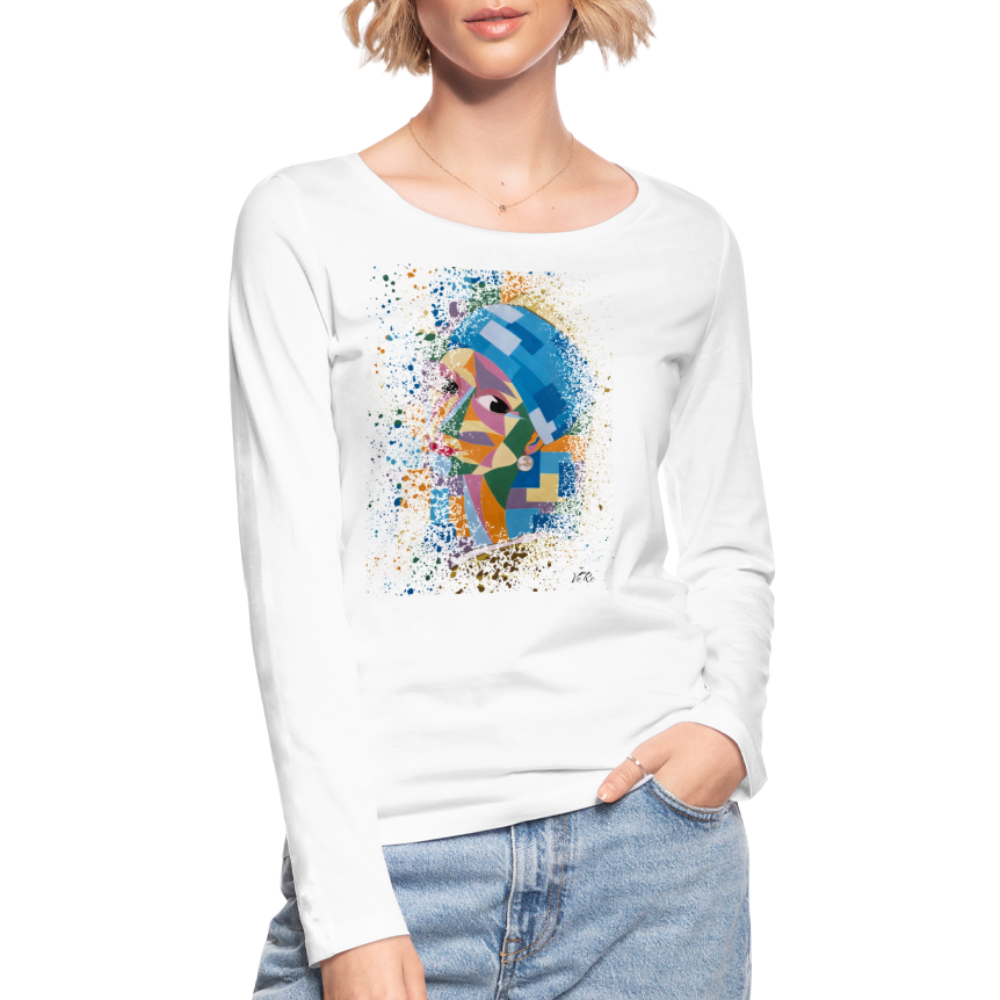 T-shirt manches longues bio Stanley & Stella Femme - blanc