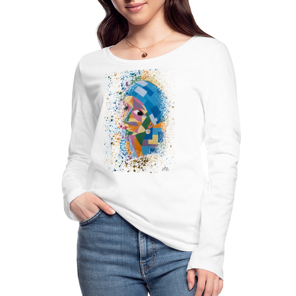 T-shirt manches longues bio Stanley & Stella Femme - blanc