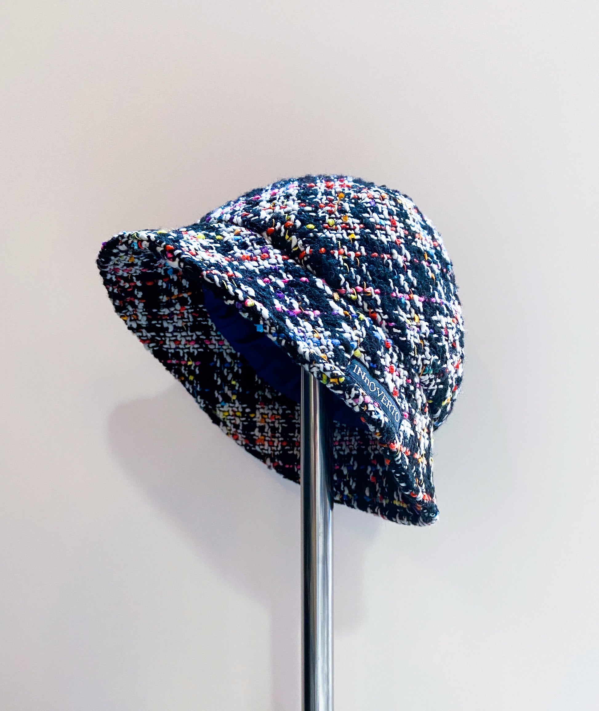 Chapeau cloche en tweed innoverto