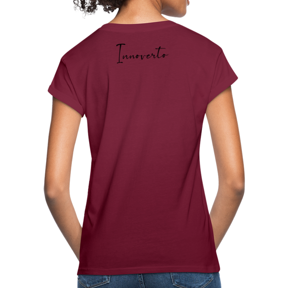T-shirt oversize Femme - bordeaux