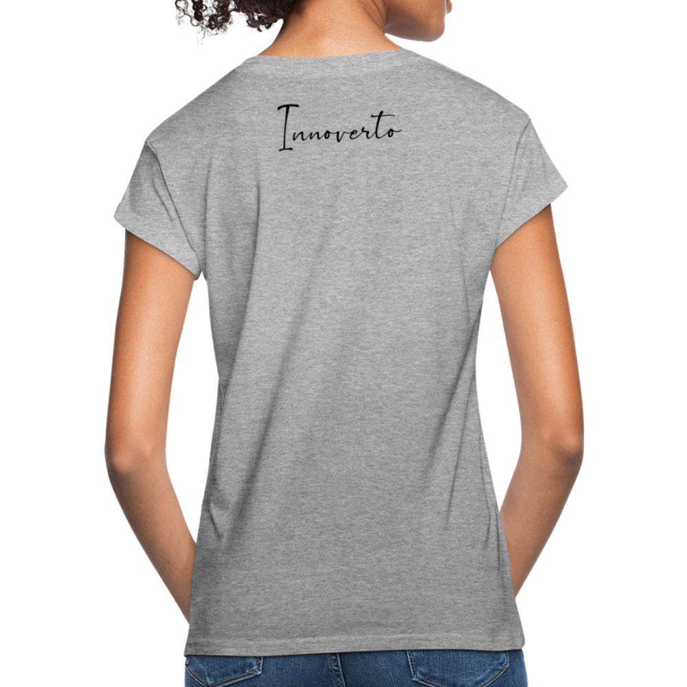 T-shirt oversize Femme - gris chiné