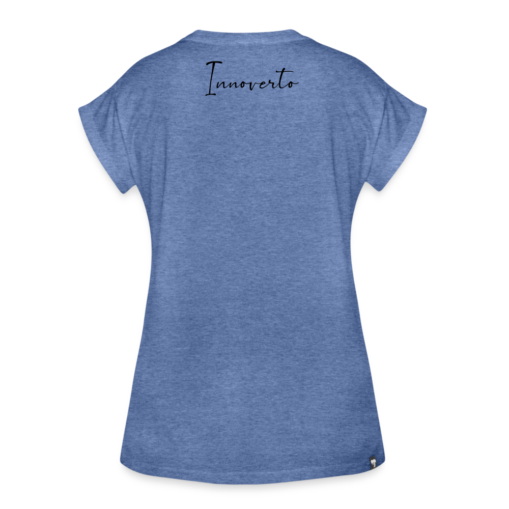 T-shirt oversize Femme - bleu jeans chiné